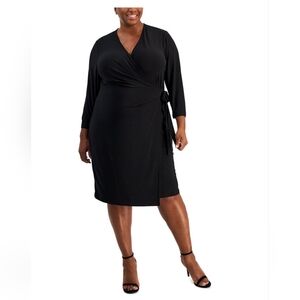 Elegant Black Wrap Dress